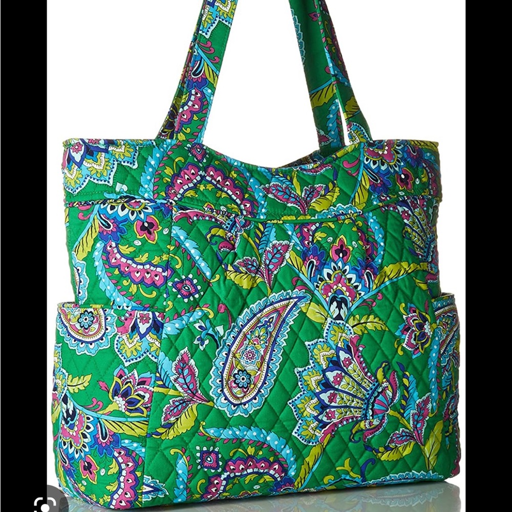 NWOT Vera Bradley Emerald Paisley Tote